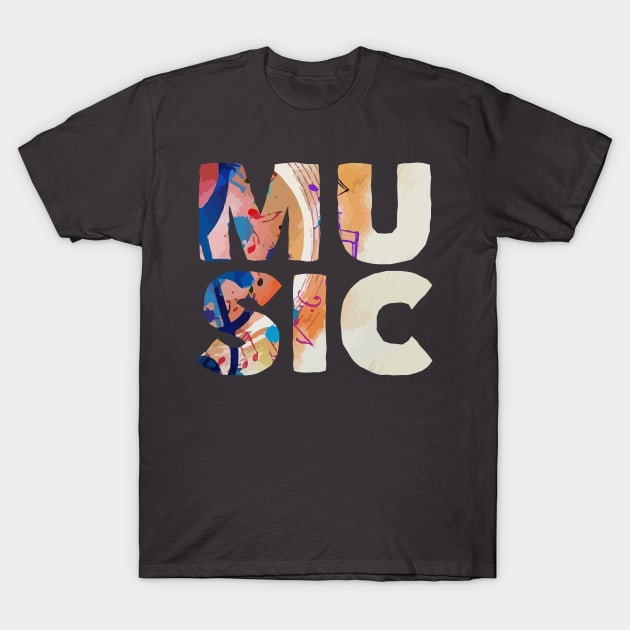 Music Painting T-Shirt by TeePixelate